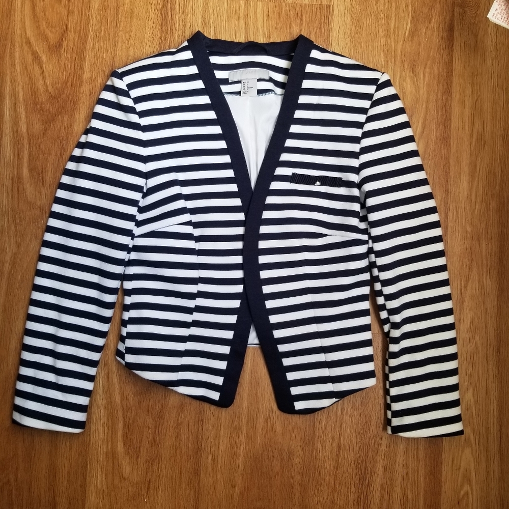 H&M Striped Blazer